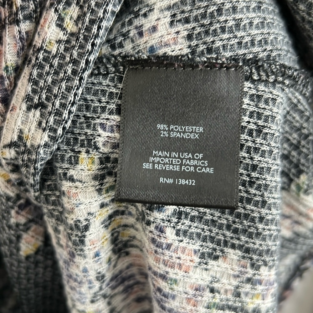 ModCloth Floral Waffle Knit Henley Long Sleeve Top‎ - Picture 8 of 8